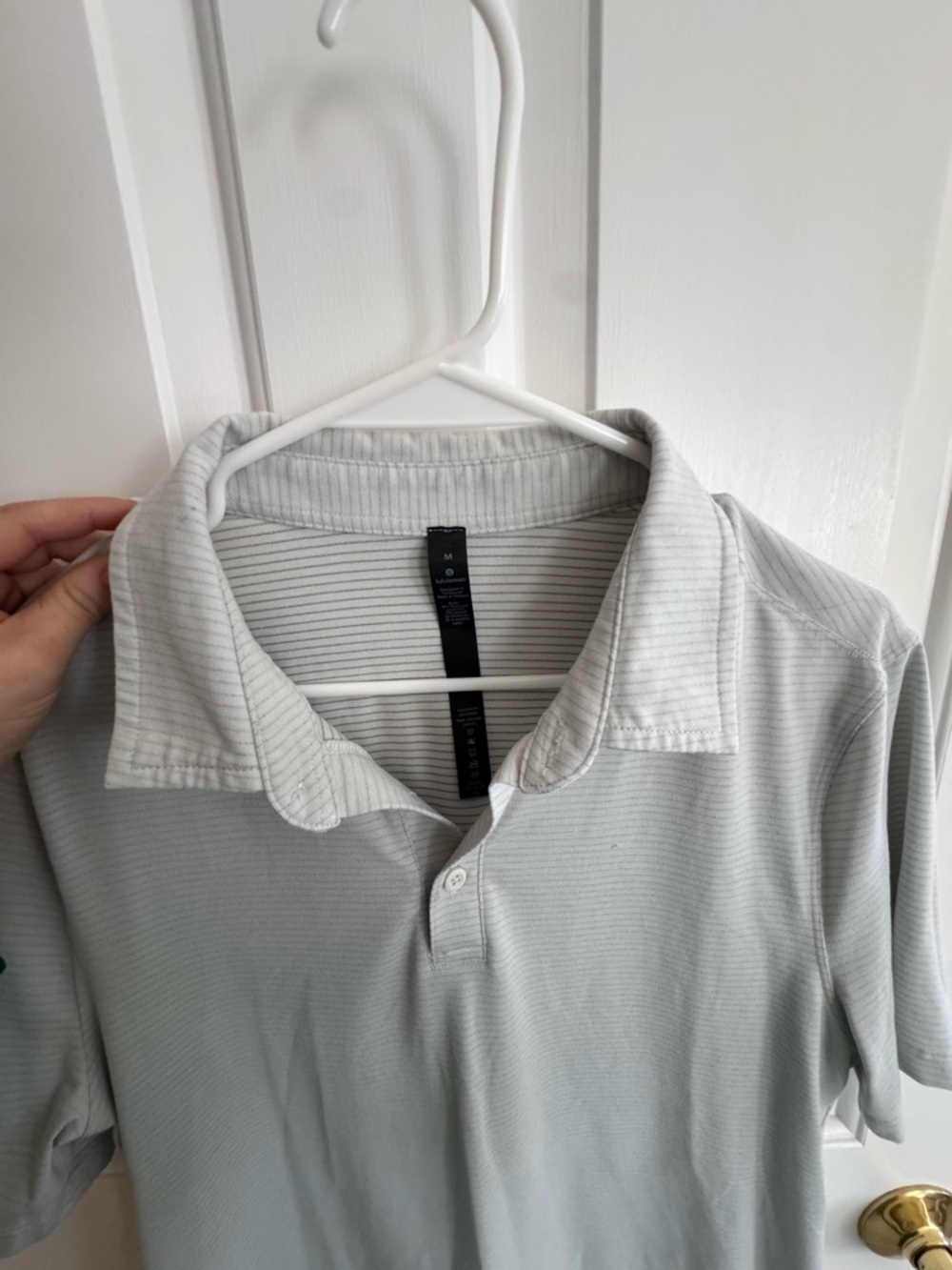 Lululemon men’s polo light gray
